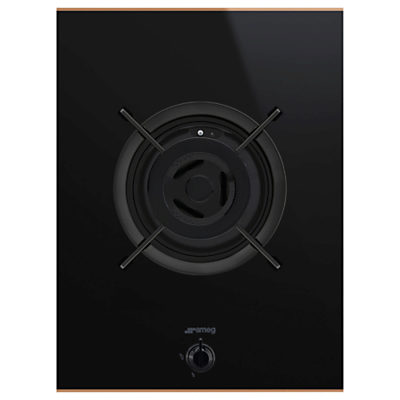 Smeg PV631CNR Dolce Stil Novo Gas Hob, Black/Copper